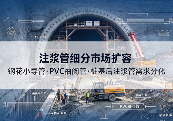 唐县注浆管细分市场扩容，隧道钢花小导管、PVC 袖阀管、桩基后注浆管需求分化